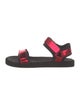 The Row Hook and Loop Patent Leather Slingback Sandals