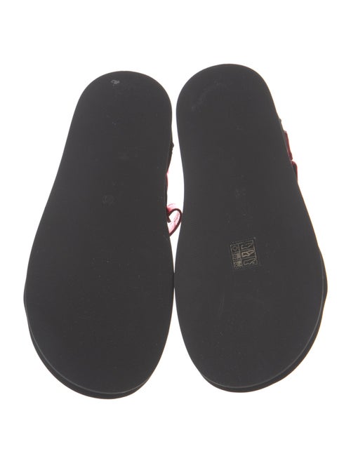 The Row Hook and Loop Patent Leather Slingback Sandals