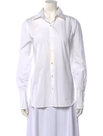 The Row Long Sleeve Button-Up Top