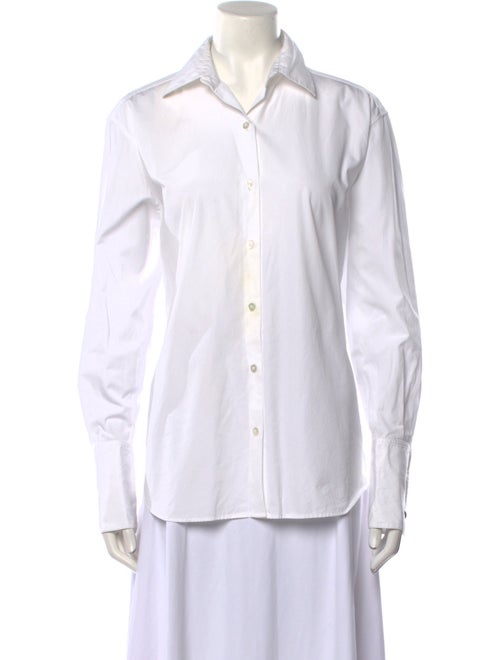 The Row Long Sleeve Button-Up Top