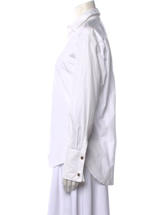 The Row Long Sleeve Button-Up Top