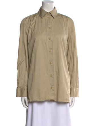 The Row Long Sleeve Button-Up Top