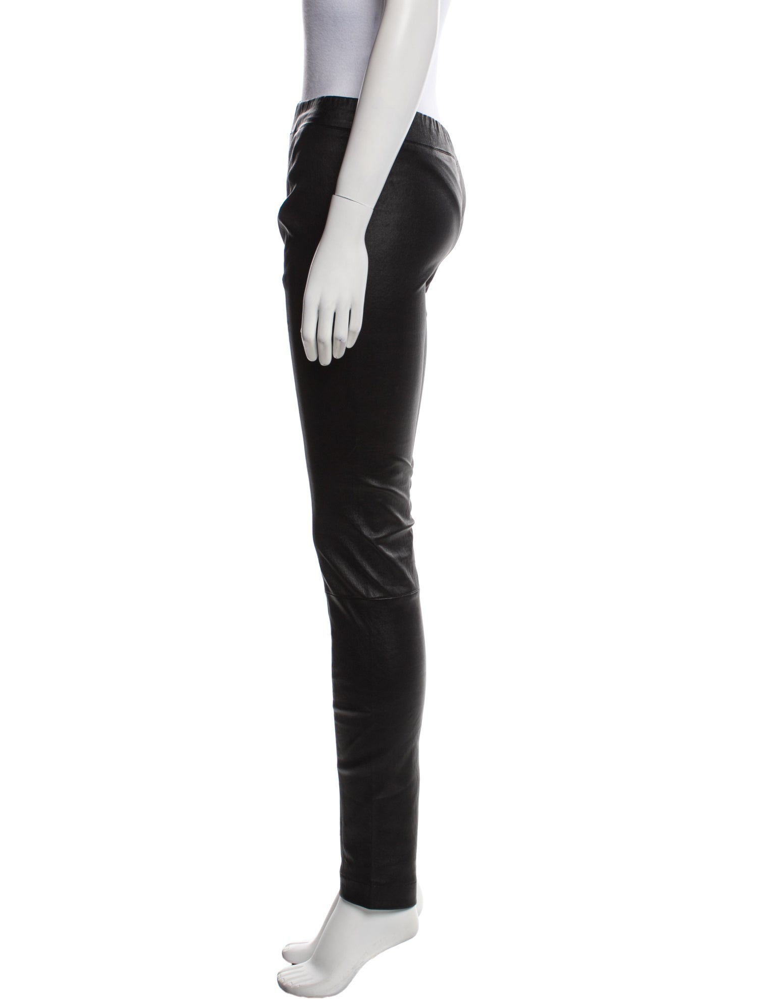 The Row Leather Skinny Leg Pants