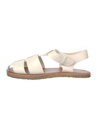 The Row Leather Slides