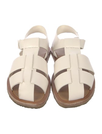 The Row Leather Slides