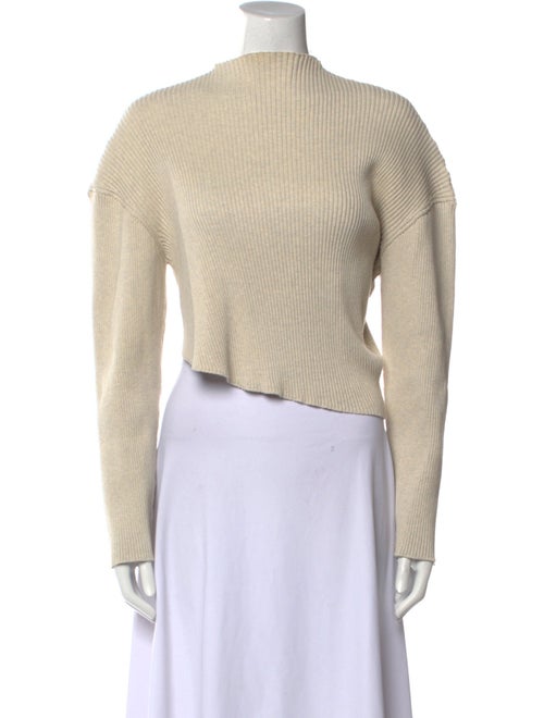 The Row Danana Mock Neck Crop Top