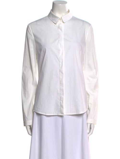 The Row Long Sleeve Button-Up Top