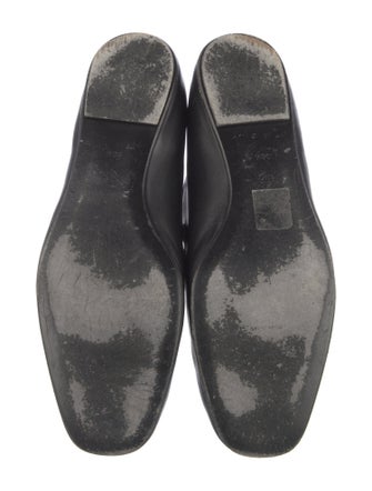 The Row Leather Mary Jane Flats