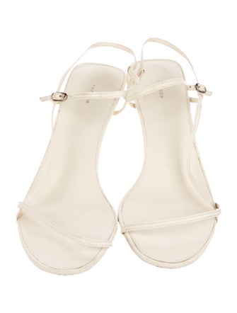 The Row Bare Leather Slingback Sandals