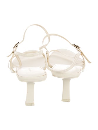 The Row Bare Leather Slingback Sandals