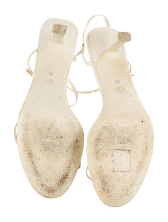 The Row Bare Leather Slingback Sandals