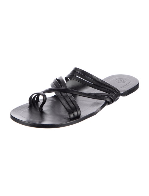 The Row Leather Slides