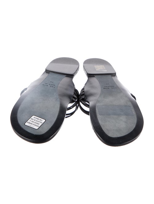 The Row Leather Slides