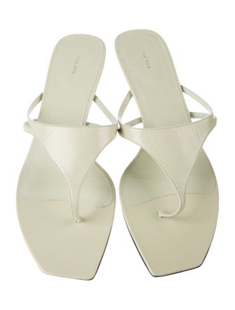 The Row Leather Slides