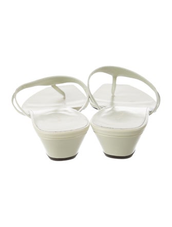 The Row Leather Slides