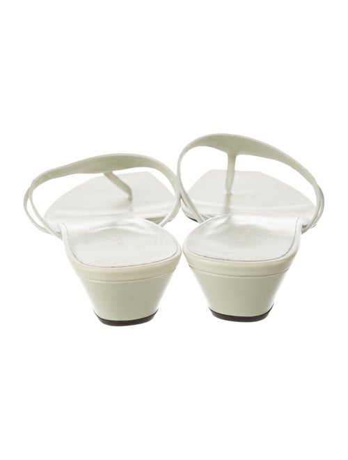 The Row Leather Slides