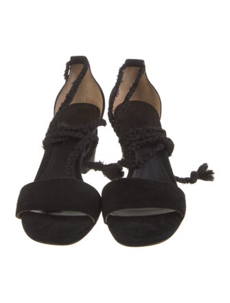 The Row Suede Braided Accents Sandals