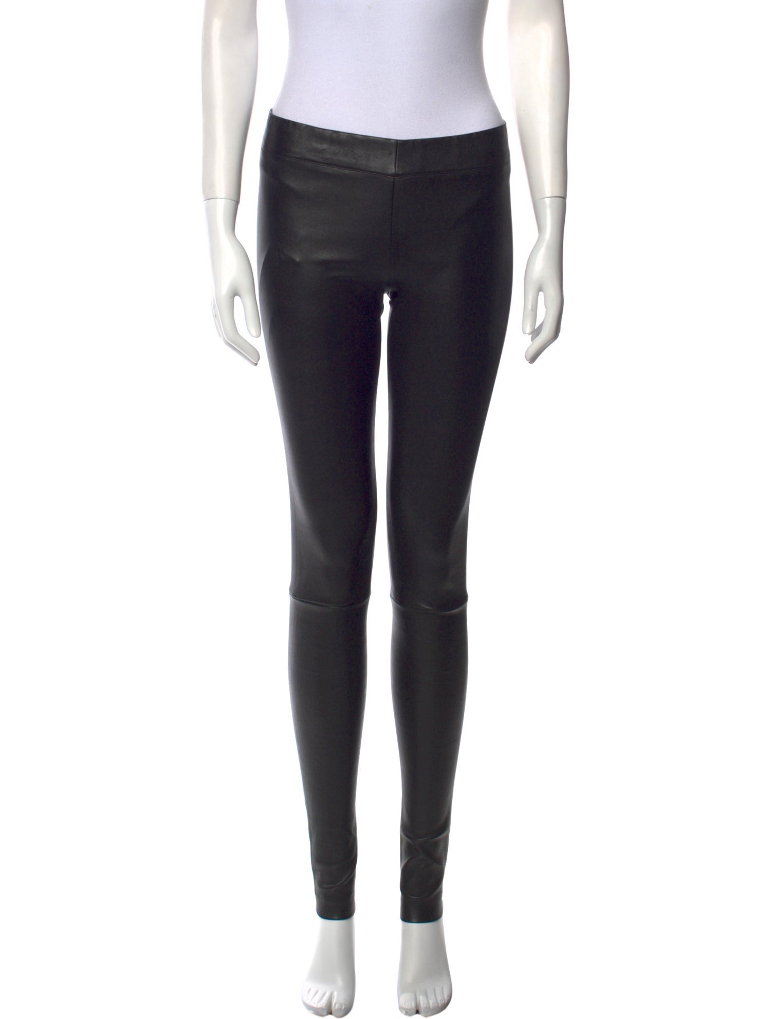 The Row Leather Skinny Leg Pants
