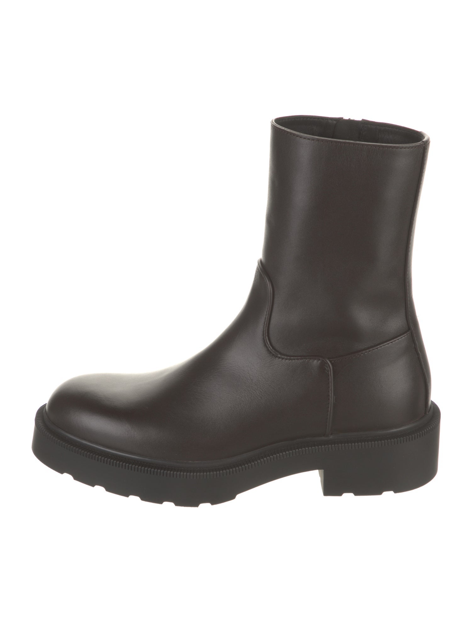 The Row Nobilis Leather Moto Boots