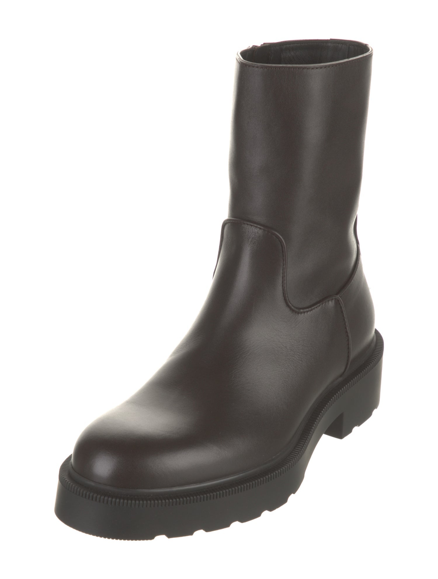 The Row Nobilis Leather Moto Boots