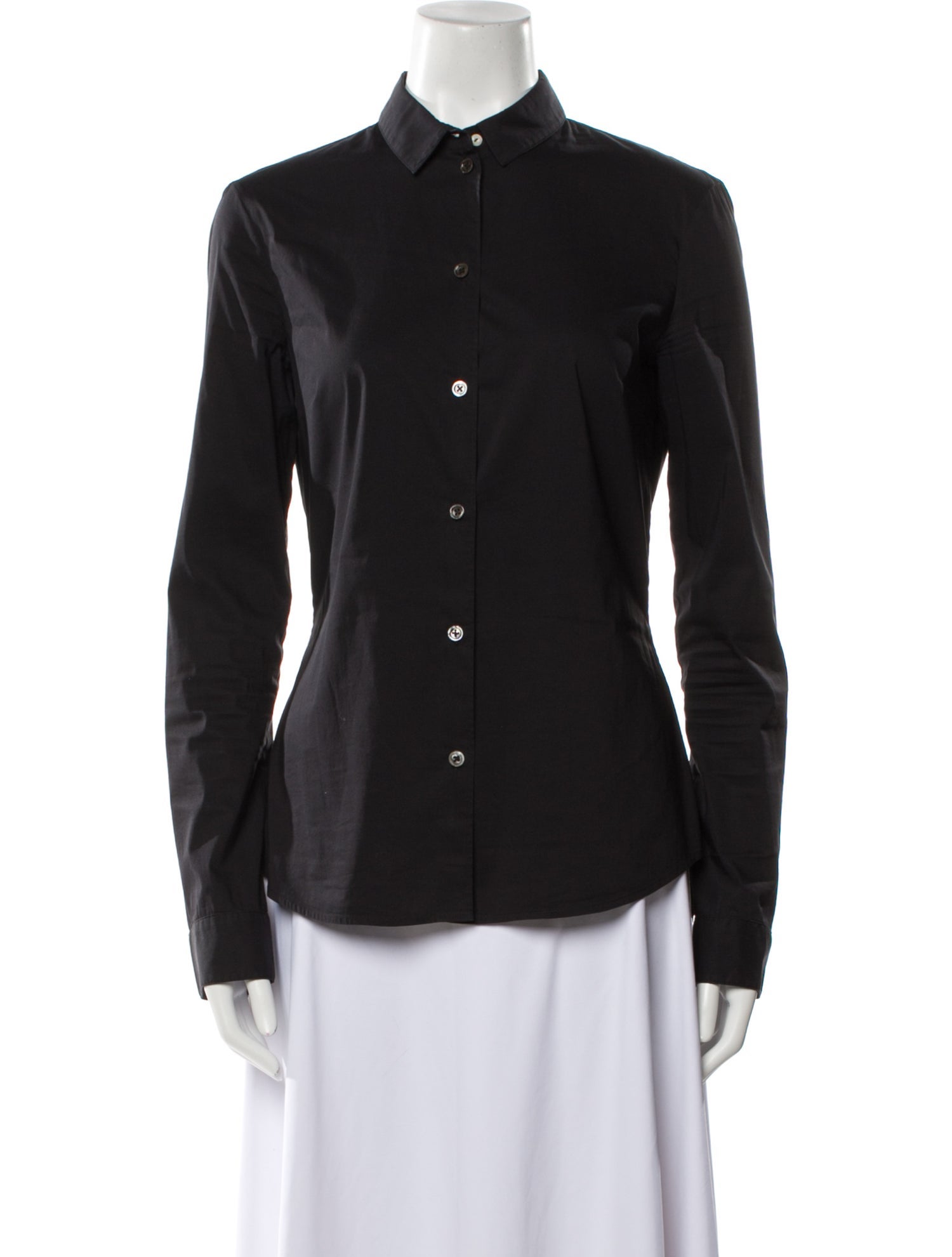 The Row Long Sleeve Button-Up Top