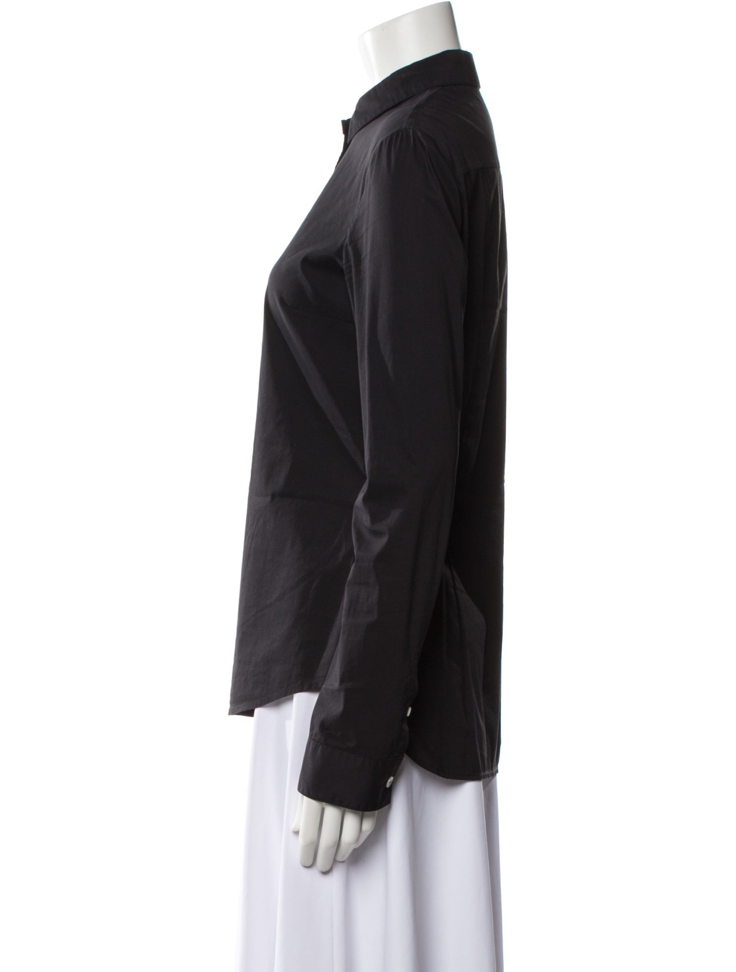 The Row Long Sleeve Button-Up Top