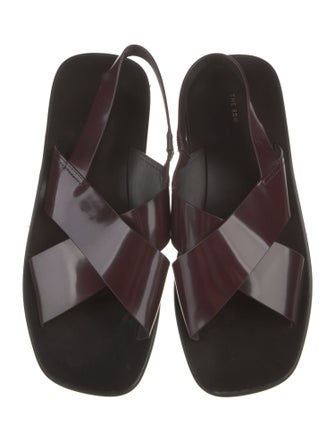 The Row Mensy Leather Slingback Sandals