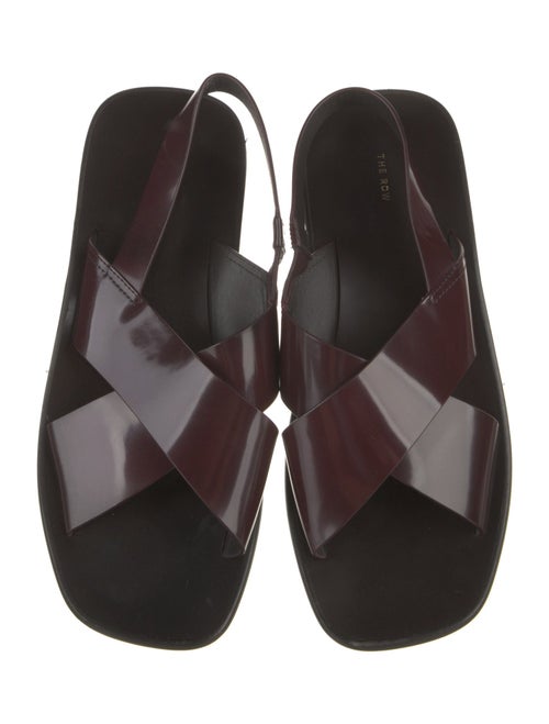 The Row Mensy Leather Slingback Sandals