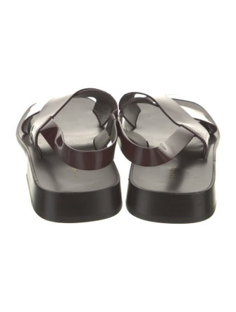 The Row Mensy Leather Slingback Sandals