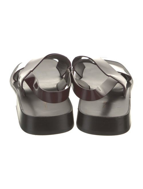 The Row Mensy Leather Slingback Sandals