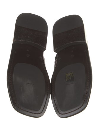 The Row Mensy Leather Slingback Sandals