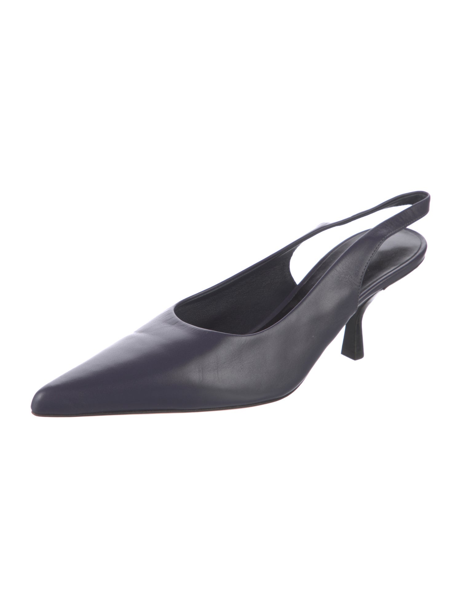 The Row Bourgeoise Leather Slingback Pumps