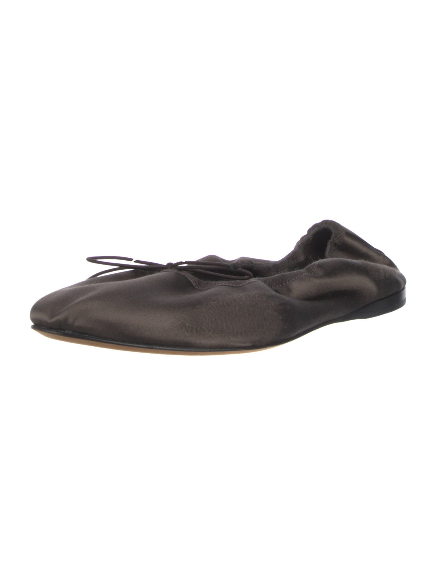 The Row Awar Satin Ballet Flats