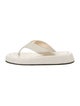 The Row Ginza Velvet Flip Flops