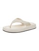 The Row Ginza Velvet Flip Flops