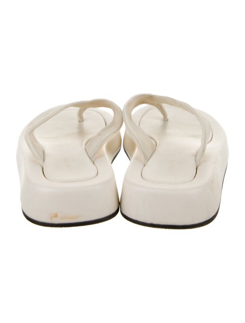 The Row Ginza Velvet Flip Flops