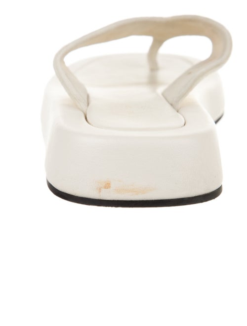 The Row Ginza Velvet Flip Flops