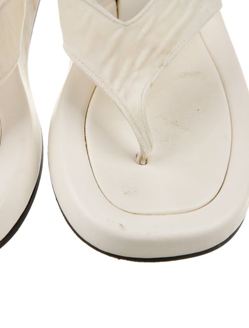 The Row Ginza Velvet Flip Flops