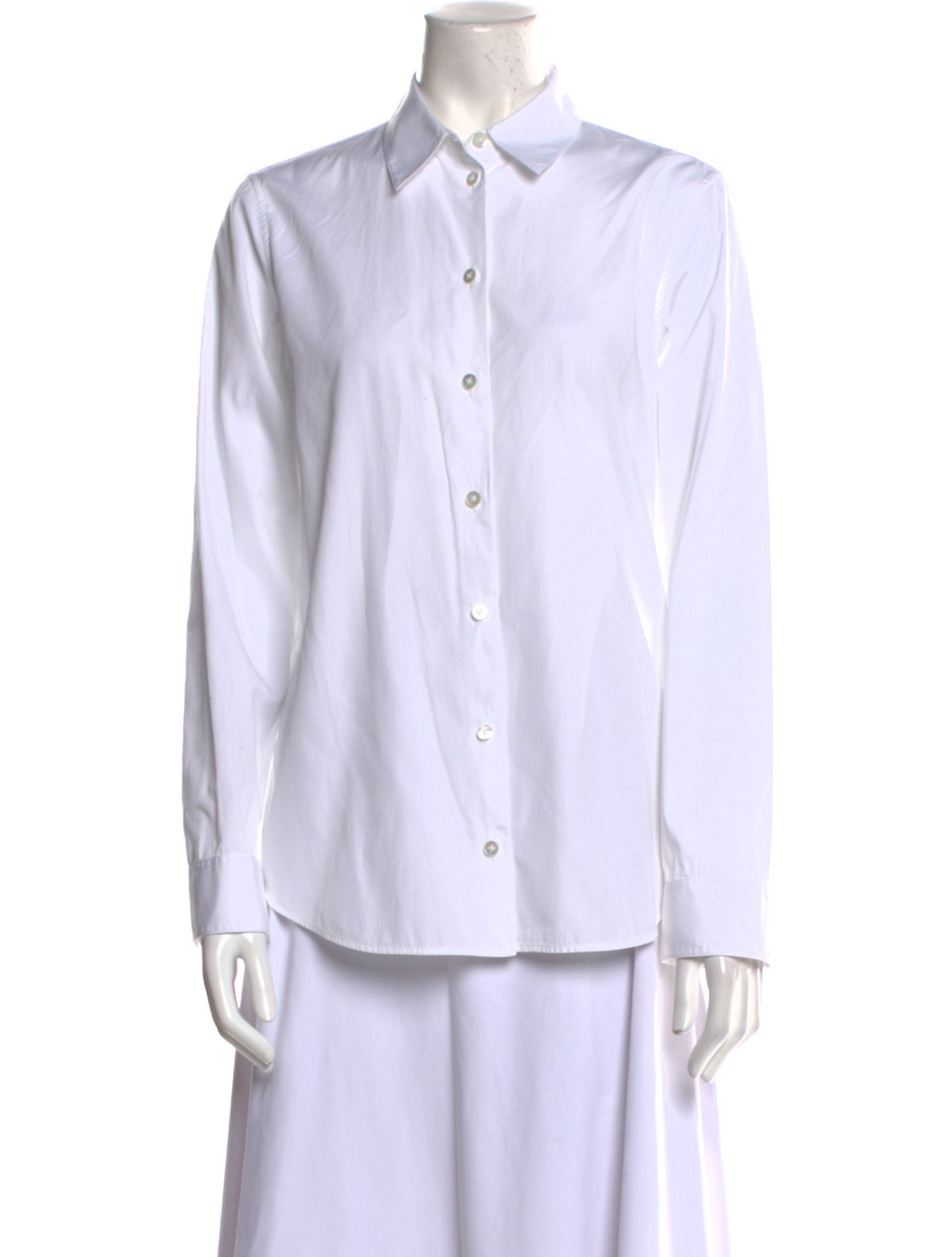 The Row Long Sleeve Button-Up Top