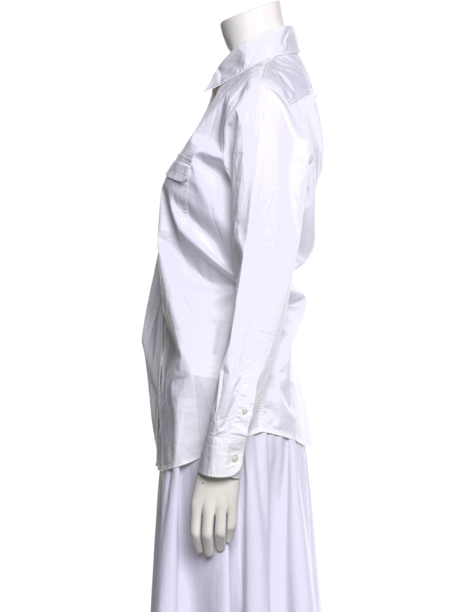 The Row Long Sleeve Button-Up Top