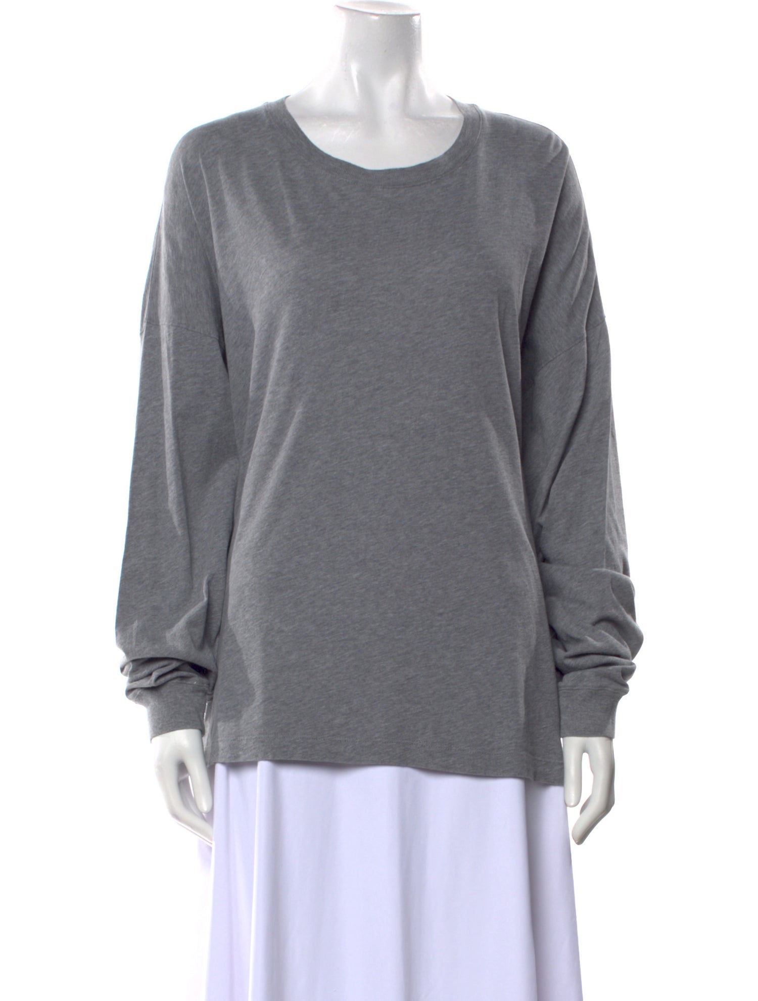 The Row Scoop Neck Long Sleeve Sweatshirt