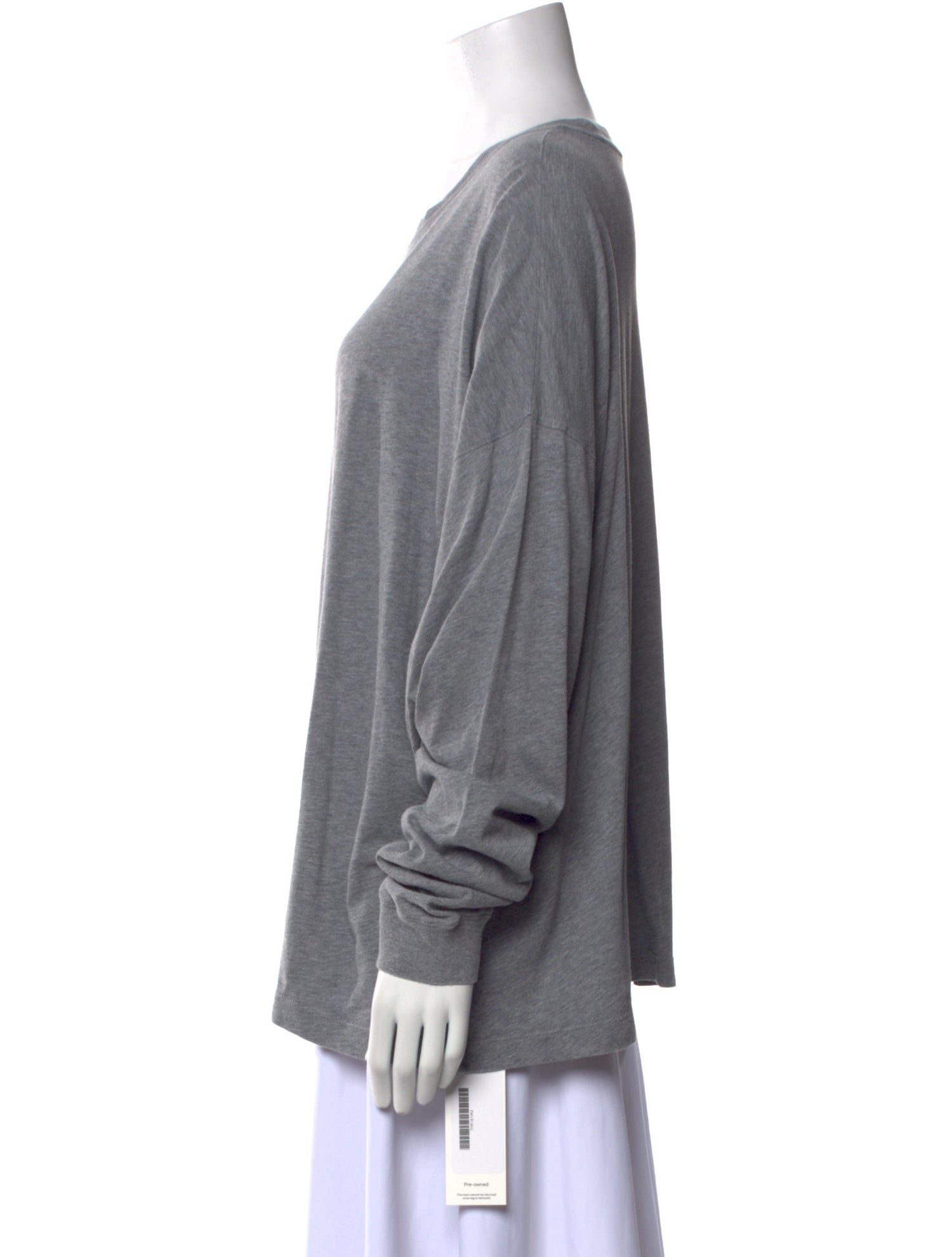 The Row Scoop Neck Long Sleeve Sweatshirt