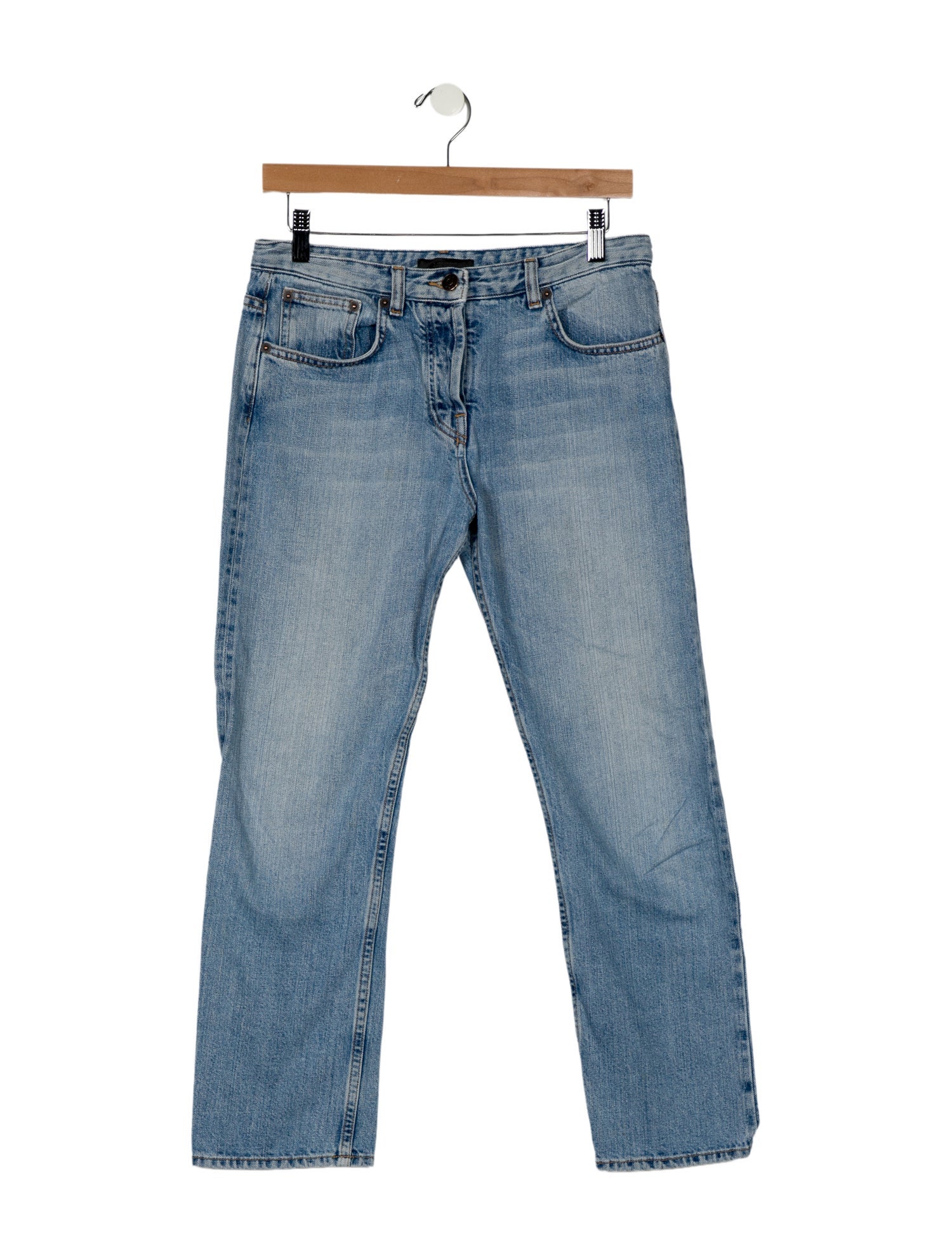The Row Mid-Rise Straight Leg Jeans