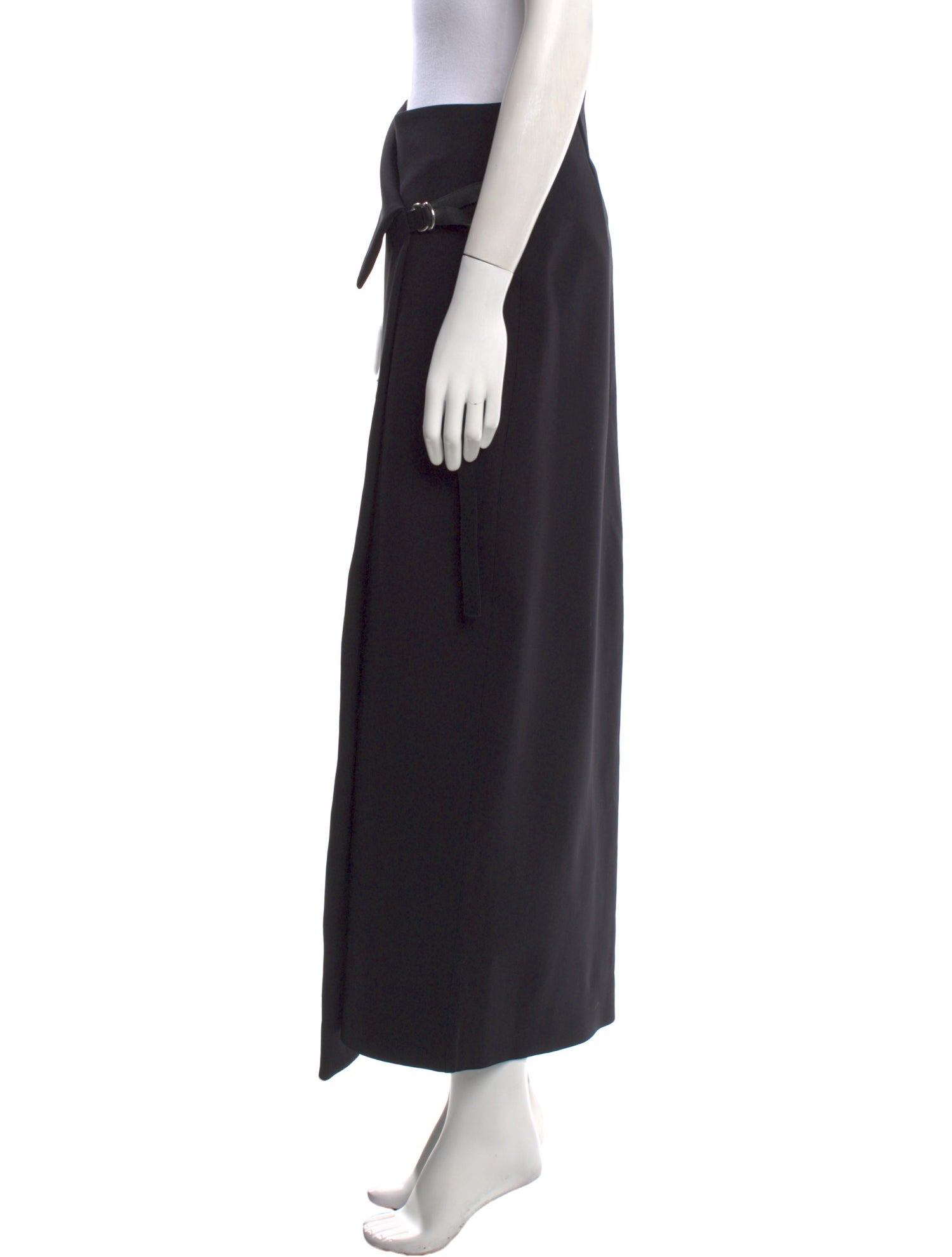 The Row Leather Trim Embellishment Midi Length Skirt