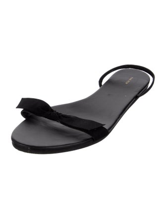 The Row Leather Slides