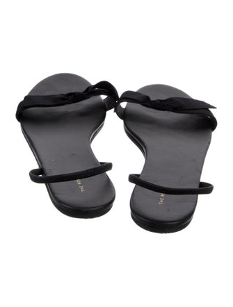The Row Leather Slides