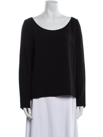 The Row Scoop Neck Long Sleeve Sweatshirt