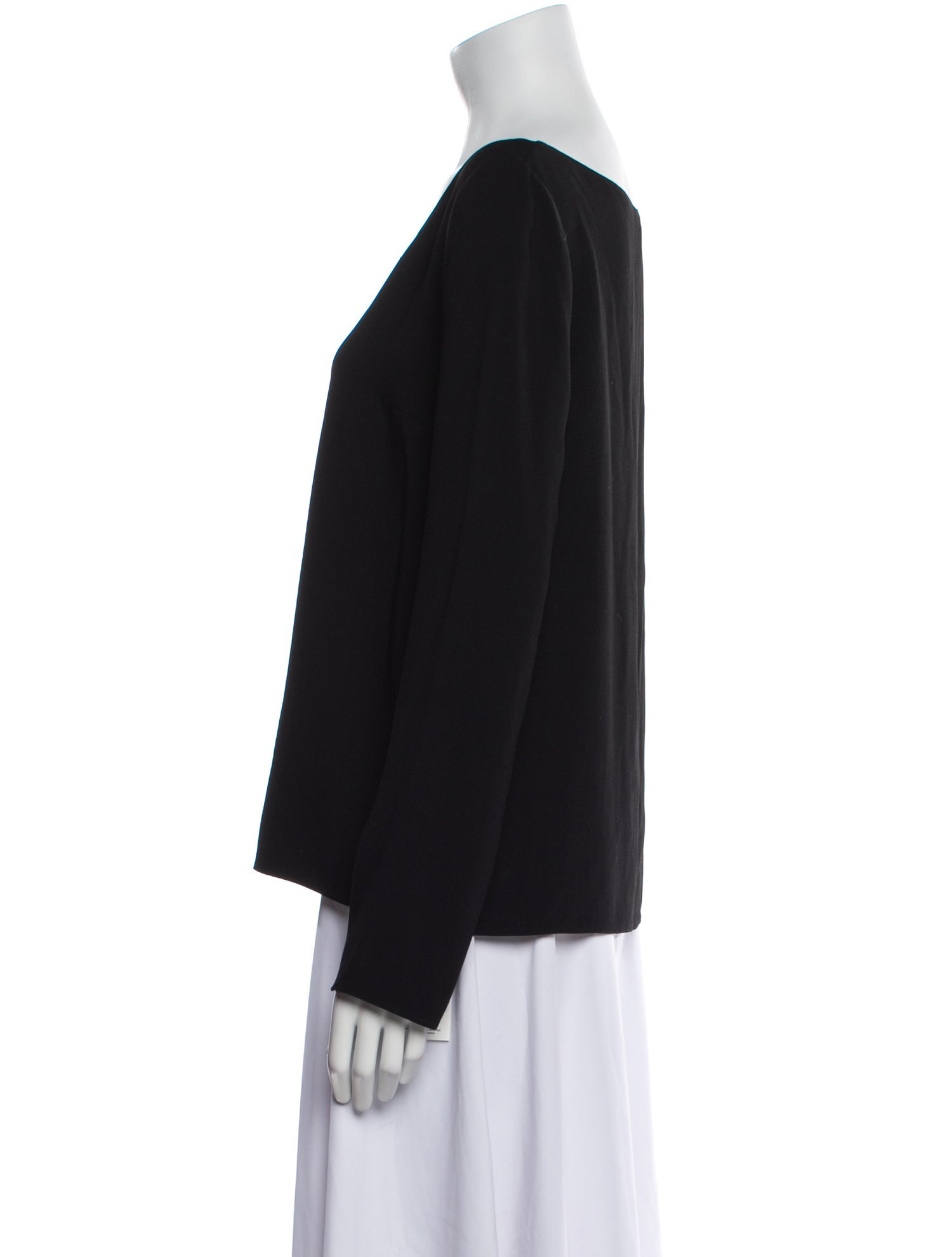 The Row Scoop Neck Long Sleeve Sweatshirt