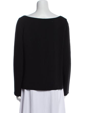 The Row Scoop Neck Long Sleeve Sweatshirt