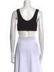 The Row Virgin Wool Square Neckline Crop Top
